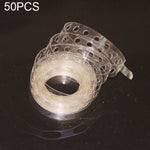 50 pezzi fai da te palloncini in lattice strumento di modellazione palloncino in plastica catena cravatta strumento manopola festa di compleanno decorazione di nozze forniture, lunghezza: 5 m, 50 PCS