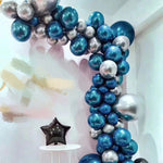 50 pezzi fai da te palloncini in lattice strumento di modellazione palloncino in plastica catena cravatta strumento manopola festa di compleanno decorazione di nozze forniture, lunghezza: 5 m, 50 PCS