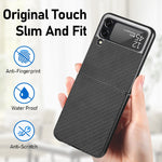 Custodia protettiva per PC sottile con motivo incrociato, For Samsung Galaxy Z Flip3 5G, For Samsung Galaxy Z Fold3 5G