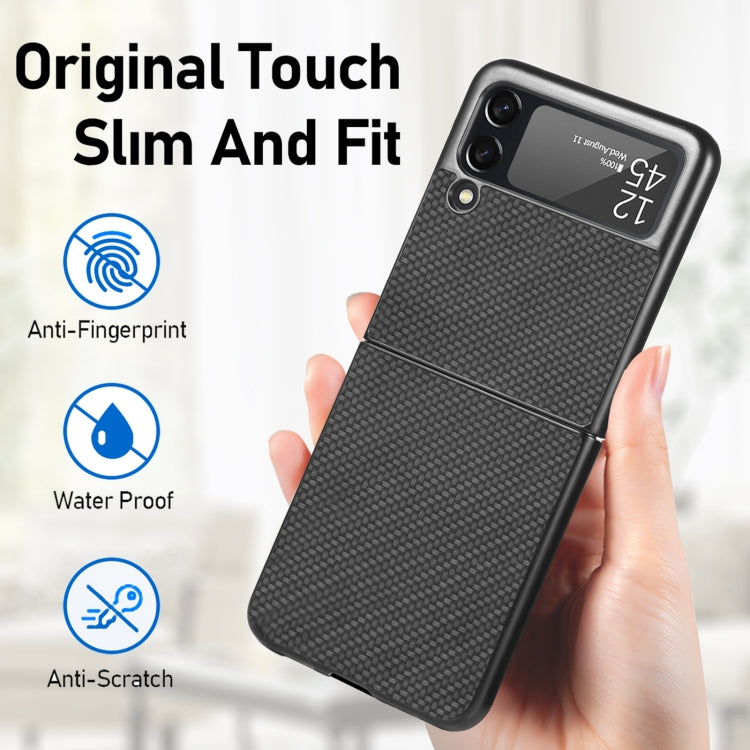 Custodia protettiva per PC sottile con motivo incrociato, For Samsung Galaxy Z Flip3 5G, For Samsung Galaxy Z Fold3 5G