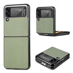 Custodia protettiva per PC sottile con motivo incrociato, For Samsung Galaxy Z Flip3 5G, For Samsung Galaxy Z Fold3 5G