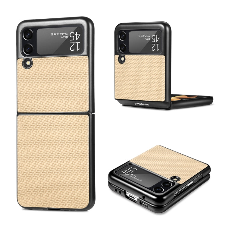 Custodia protettiva per PC sottile con motivo incrociato, For Samsung Galaxy Z Flip3 5G, For Samsung Galaxy Z Fold3 5G