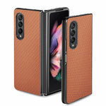 Custodia protettiva per PC sottile con motivo incrociato, For Samsung Galaxy Z Flip3 5G, For Samsung Galaxy Z Fold3 5G