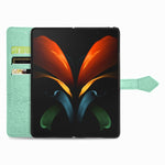 Custodia in pelle con motivo mandala in rilievo per PC + TPU orizzontale con supporto e slot per schede, For Samsung Galaxy Z Fold3 5G