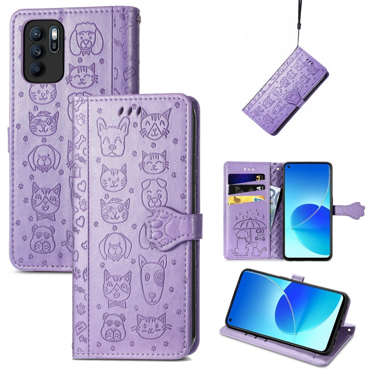 Custodia portafoglio in pelle con motivo gatto e cane per Redmi 1