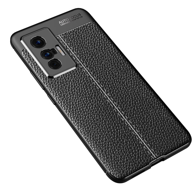 Custodia antiurto in TPU con texture Litchi, For vivo X70 Pro+, For vivo X70 Pro, For vivo X70