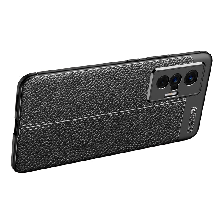 Custodia antiurto in TPU con texture Litchi, For vivo X70 Pro+, For vivo X70 Pro, For vivo X70
