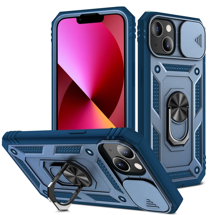 Cover per fotocamera scorrevole Custodia protettiva in TPU + PC con supporto girevole a 360 gradi e slot per schede, For iPhone 13 mini, For iPhone 13, For iPhone 13 Pro, For iPhone 13 Pro Max