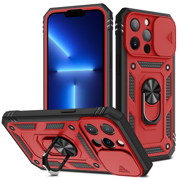 Cover per fotocamera scorrevole Custodia protettiva in TPU + PC con supporto girevole a 360 gradi e slot per schede, For iPhone 13 mini, For iPhone 13, For iPhone 13 Pro, For iPhone 13 Pro Max