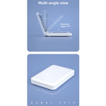 Caricabatterie wireless pieghevole 15W con calendario e sveglia