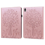 Custodia in pelle PU a vibrazione orizzontale con stampa pressata con motivo ad albero e cervo con supporto e slot per schede, For Lenovo Tab P11 2020 / P11 Plus 2021, For Lenovo Tab M10 HD Gen 2, For Samsung Galaxy Tab A 10.1 2019                     ...