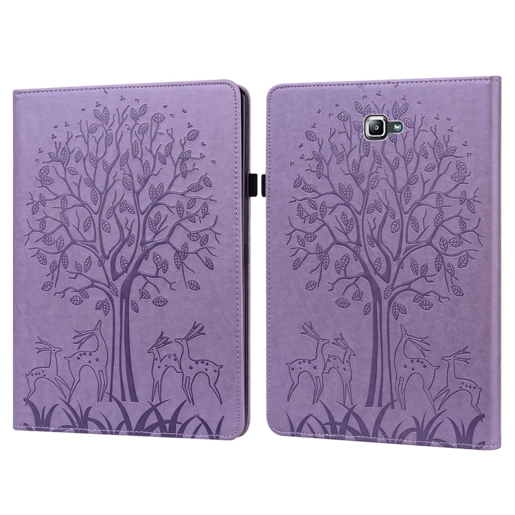 Custodia in pelle PU a vibrazione orizzontale con stampa pressata con motivo ad albero e cervo con supporto e slot per schede, For Lenovo Tab P11 2020 / P11 Plus 2021, For Lenovo Tab M10 HD Gen 2, For Samsung Galaxy Tab A 10.1 2019                     ...