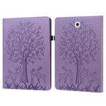 Custodia in pelle PU a vibrazione orizzontale con stampa pressata con motivo ad albero e cervo con supporto e slot per schede, For Samsung Galaxy Tab S2 9.7, For Samsung Galaxy Tab A 8.0 2019, For Samsung Galaxy Tab S8 / Galaxy Tab S7 SM-T870          ...