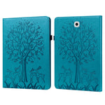 Custodia in pelle PU a vibrazione orizzontale con stampa pressata con motivo ad albero e cervo con supporto e slot per schede, For Samsung Galaxy Tab S2 9.7, For Samsung Galaxy Tab A 8.0 2019, For Samsung Galaxy Tab S8 / Galaxy Tab S7 SM-T870          ...