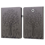 Custodia in pelle PU a vibrazione orizzontale con stampa pressata con motivo ad albero e cervo con supporto e slot per schede, For Samsung Galaxy Tab S2 9.7, For Samsung Galaxy Tab A 8.0 2019, For Samsung Galaxy Tab S8 / Galaxy Tab S7 SM-T870          ...