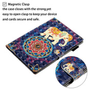 Custodia in pelle flip per Galaxy Tab e iPad