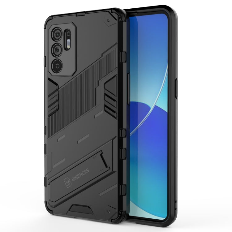 Punk Armor 2 in 1 PC + custodia antiurto in TPU con supporto invisibile, For OPPO Reno6 4G, For vivo iQOO 8 Pro, For Honor Magic3 Pro