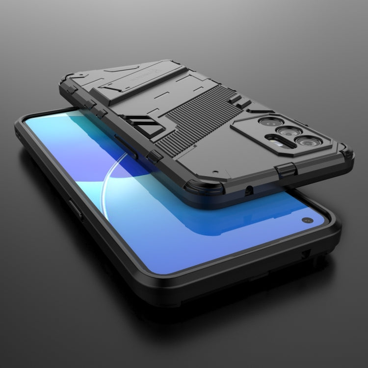 Punk Armor 2 in 1 PC + custodia antiurto in TPU con supporto invisibile, For OPPO Reno6 4G, For vivo iQOO 8 Pro, For Honor Magic3 Pro