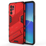 Punk Armor 2 in 1 PC + custodia antiurto in TPU con supporto invisibile, For OPPO Reno6 4G, For vivo iQOO 8 Pro, For Honor Magic3 Pro