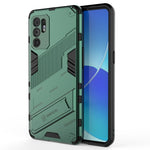 Punk Armor 2 in 1 PC + custodia antiurto in TPU con supporto invisibile, For OPPO Reno6 4G, For vivo iQOO 8 Pro, For Honor Magic3 Pro