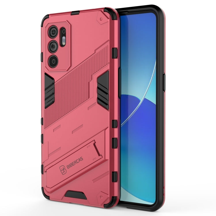 Punk Armor 2 in 1 PC + custodia antiurto in TPU con supporto invisibile, For OPPO Reno6 4G, For vivo iQOO 8 Pro, For Honor Magic3 Pro