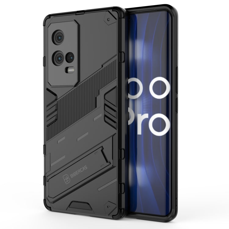 Punk Armor 2 in 1 PC + custodia antiurto in TPU con supporto invisibile, For OPPO Reno6 4G, For vivo iQOO 8 Pro, For Honor Magic3 Pro