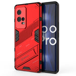 Punk Armor 2 in 1 PC + custodia antiurto in TPU con supporto invisibile, For OPPO Reno6 4G, For vivo iQOO 8 Pro, For Honor Magic3 Pro