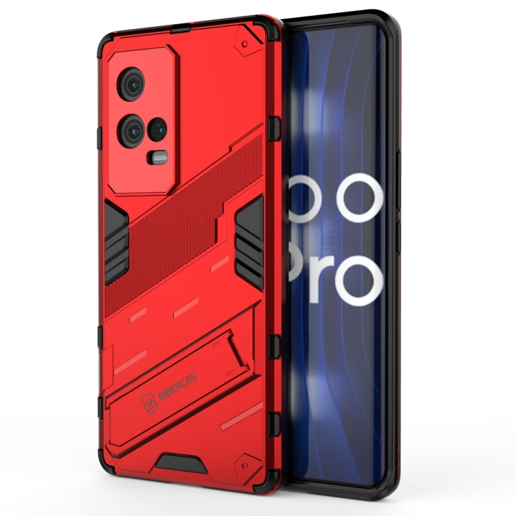 Punk Armor 2 in 1 PC + custodia antiurto in TPU con supporto invisibile, For OPPO Reno6 4G, For vivo iQOO 8 Pro, For Honor Magic3 Pro