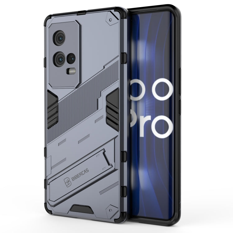 Punk Armor 2 in 1 PC + custodia antiurto in TPU con supporto invisibile, For OPPO Reno6 4G, For vivo iQOO 8 Pro, For Honor Magic3 Pro