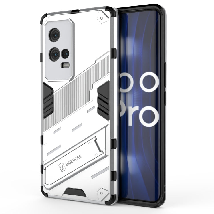 Punk Armor 2 in 1 PC + custodia antiurto in TPU con supporto invisibile, For OPPO Reno6 4G, For vivo iQOO 8 Pro, For Honor Magic3 Pro
