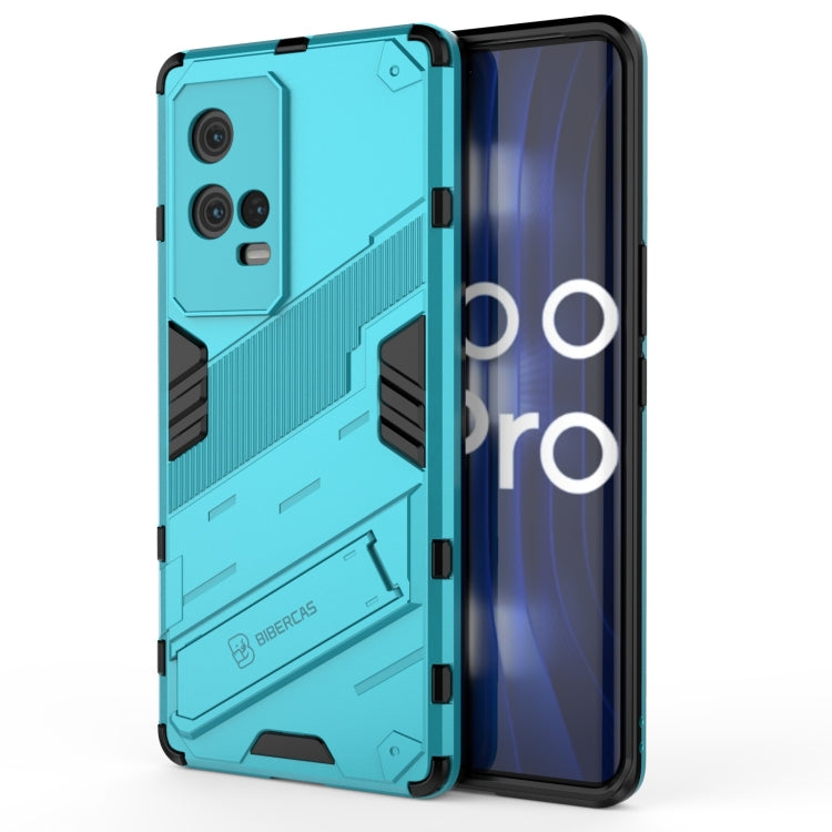 Punk Armor 2 in 1 PC + custodia antiurto in TPU con supporto invisibile, For OPPO Reno6 4G, For vivo iQOO 8 Pro, For Honor Magic3 Pro