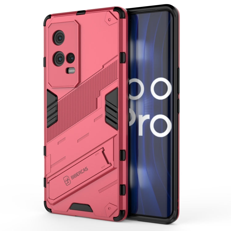 Punk Armor 2 in 1 PC + custodia antiurto in TPU con supporto invisibile, For OPPO Reno6 4G, For vivo iQOO 8 Pro, For Honor Magic3 Pro