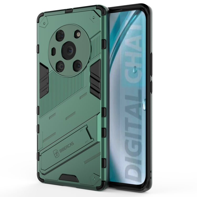 Punk Armor 2 in 1 PC + custodia antiurto in TPU con supporto invisibile, For OPPO Reno6 4G, For vivo iQOO 8 Pro, For Honor Magic3 Pro