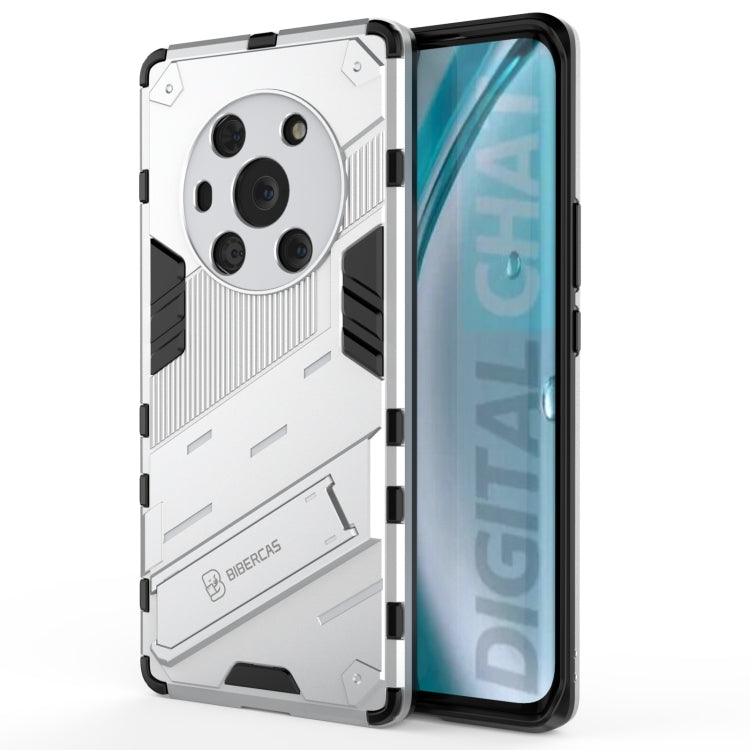 Punk Armor 2 in 1 PC + custodia antiurto in TPU con supporto invisibile, For OPPO Reno6 4G, For vivo iQOO 8 Pro, For Honor Magic3 Pro