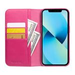 Custodia portafoglio in pelle per iPhone 13 mini