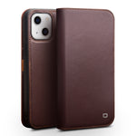 Custodia portafoglio in pelle per iPhone 13 mini