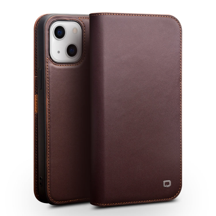 Custodia portafoglio in pelle per iPhone 13 mini