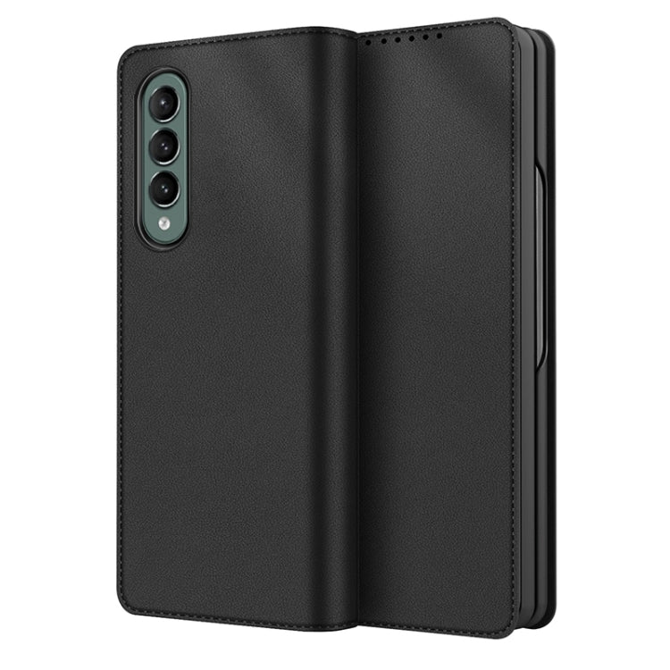 Custodia in pelle pieghevole a vibrazione orizzontale di tipo diviso con supporto, slot per schede e portafoglio, For Samsung Galaxy Z Fold3 5G