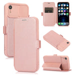 Custodia portafoglio in pelle e silicone per iPhone XR