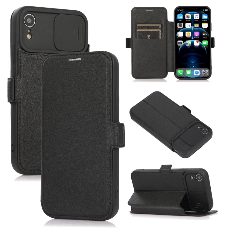 Custodia portafoglio in pelle e silicone per iPhone XR