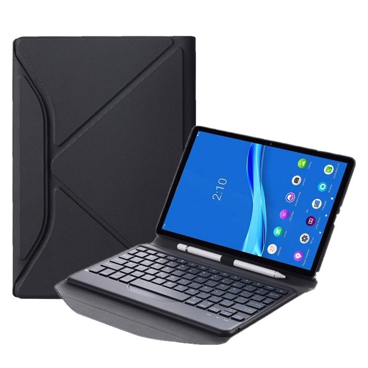 Custodia in pelle staccabile per tastiera Bluetooth BM10 Diamond Texture con slot per penna e supporto posteriore triangolare, For Lenovo Smart Tab M10 HPD Plus TB-X606F 10.3 inch, For Lenovo Pad Plus 11 inch TB-J607F / Tab P11 11 inch TB-J606F        ...
