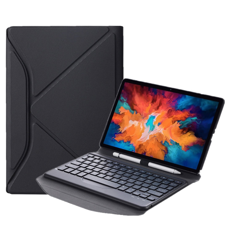 Custodia in pelle staccabile per tastiera Bluetooth BM10 Diamond Texture con slot per penna e supporto posteriore triangolare, For Lenovo Smart Tab M10 HPD Plus TB-X606F 10.3 inch, For Lenovo Pad Plus 11 inch TB-J607F / Tab P11 11 inch TB-J606F        ...