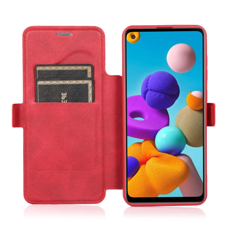 Push Window Doppia fibbia PU + custodia in pelle a vibrazione orizzontale in silicone con supporto e slot per schede, For Samsung Galaxy A21s, For Samsung Galaxy A52 5G / 4G, For Samsung Galaxy A71, For Samsung Galaxy Note20                            ...