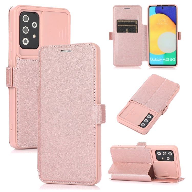 Push Window Doppia fibbia PU + custodia in pelle a vibrazione orizzontale in silicone con supporto e slot per schede, For Samsung Galaxy A21s, For Samsung Galaxy A52 5G / 4G, For Samsung Galaxy A71, For Samsung Galaxy Note20                            ...
