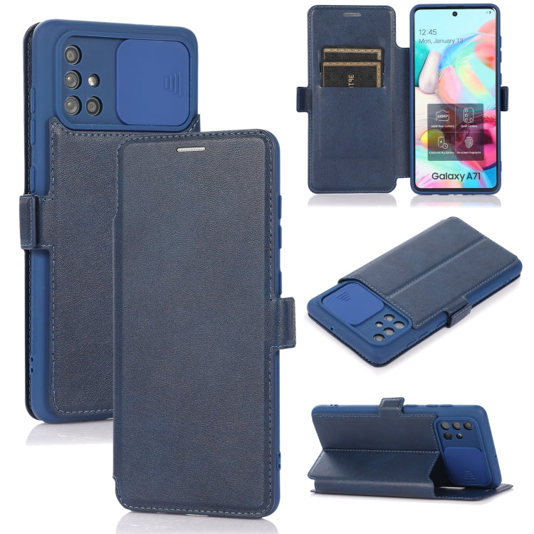 Push Window Doppia fibbia PU + custodia in pelle a vibrazione orizzontale in silicone con supporto e slot per schede, For Samsung Galaxy A21s, For Samsung Galaxy A52 5G / 4G, For Samsung Galaxy A71, For Samsung Galaxy Note20                            ...