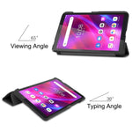 Custer Texture custodia orizzontale in pelle flip con supporto a tre pieghe, For Lenovo Tab M7 3rd Gen