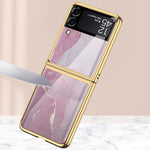 Custodia in vetro verniciato galvanico GKK, For Samsung Galaxy Z Flip3 5G