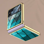Custodia in vetro verniciato galvanico GKK, For Samsung Galaxy Z Flip3 5G