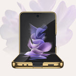 Custodia in vetro verniciato galvanico GKK, For Samsung Galaxy Z Flip3 5G