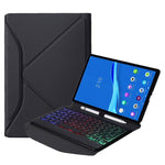 BM10S Backlight Edition Diamond Texture Custodia in pelle per tastiera Bluetooth staccabile con slot per penna e supporto posteriore triangolare, For Lenovo Smart Tab M10 HPD Plus TB-X606F 10.3 inch                                                      ...
